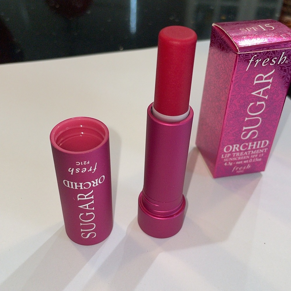 Fresh Sugar lip treatment SPF 15 in shade Orchid.